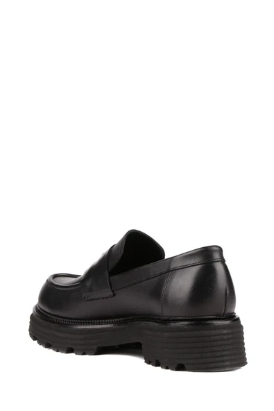 Stato - Siyah Hakiki Deri Kadın Loafer 25-AD1120 - Resim 5