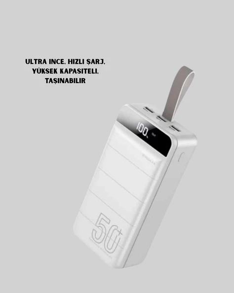 50000mAh LED Göstergeli Taşınabilir Şarj Cihazı - 3