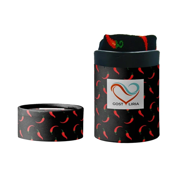 Gost Liria    Pepper  Socks Unisex Nakışlı Uzun Tenis Çorap - 2