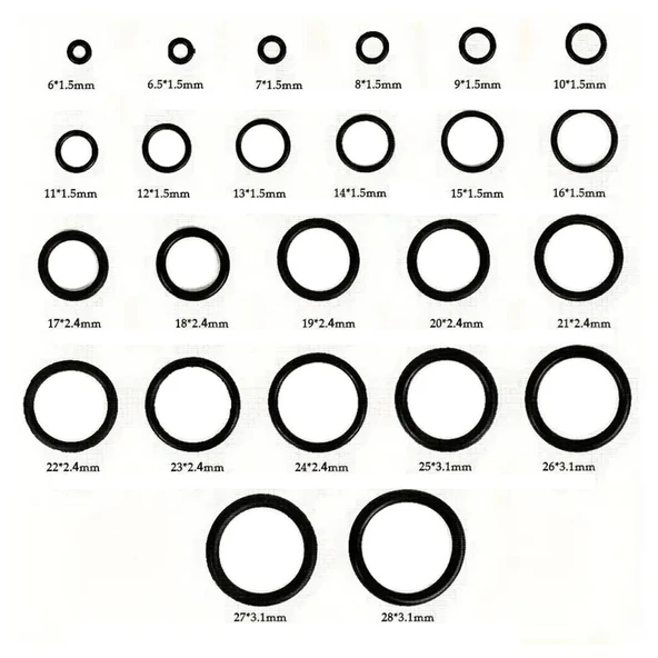 Powermaster PM-28533 800 Parça Kauçuk Conta Halka Seti 28 Farklı Ölçü O-Ring Nitril NBR Su Geçirmez - 3