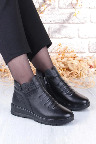 Pepita B001 Rahat Esnek Kaymaz Taban Yumuşak Hakiki Deri Kadın Bot ürün görseli