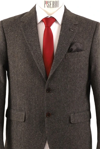 Regular Fit Erkek Tek Ceket - Resim 4