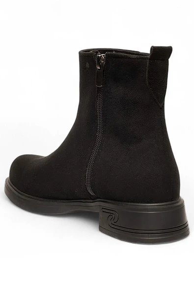 Celira Siyah İçi Termal Astar Süet Kadın Bot NSB946 - Resim 3