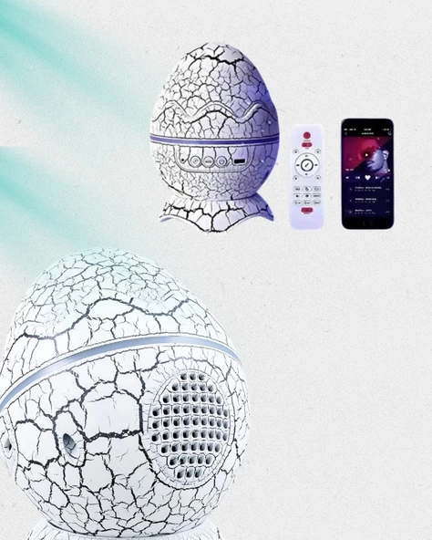 Dinozor Yumurtası Tasarımlı Gece Lambası – Müzik ve Işık Senkronizasyonlu - 4