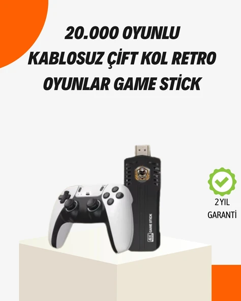 Kablosuz Retro Oyun Konsolu – 30.000+ Oyun ve HD Görüntü ile Kesintisiz Eğlence - 1