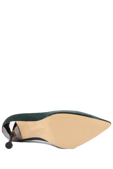 Stato - Yeşil Saten Kadın Topuklu Ayakkabı - Resim 7