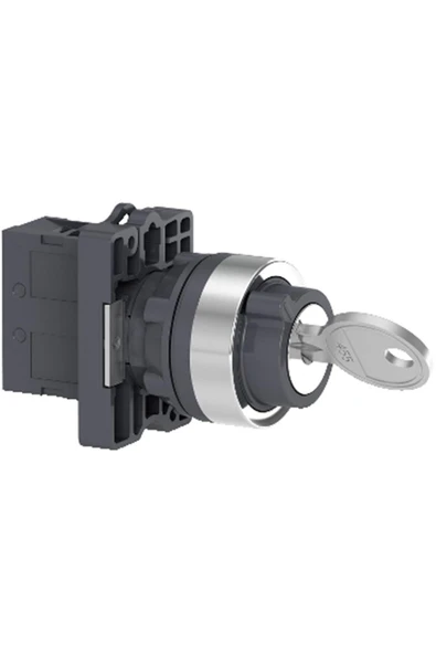 Schneider Electric XA2EG21 Kilitli buton - Ø22 - 2 konumlu - kalıcı - 1NA