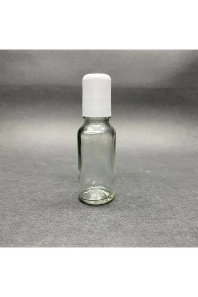 20ml şeffaf cam şişe roll-on şişe, 120 adet, bilye başlıklı şişe, cam şişe, roll-on şişesi - 3
