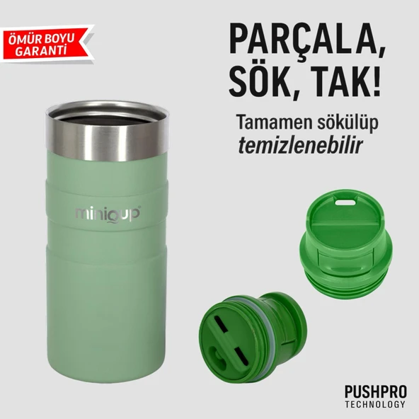 MiniQup 350ML Yeşil Termos - 4