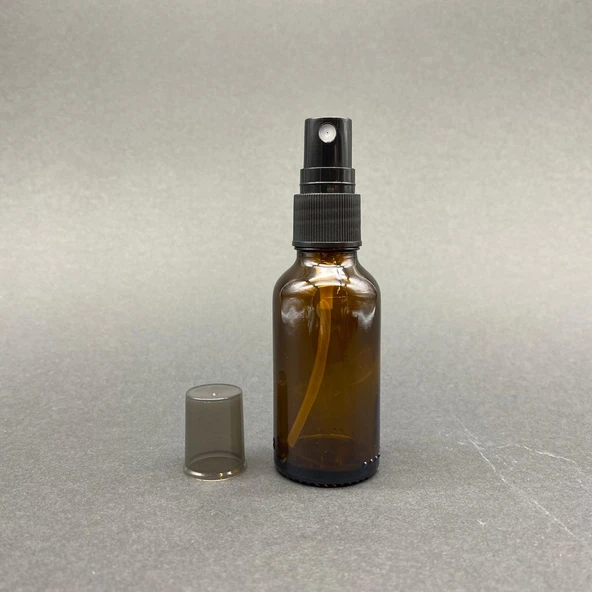 30ml kahverengi spreyli Şişe, 24 Adet, Ecza şişesi, Boş Cam şişe