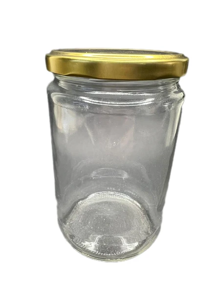 1000cc (1 KG) şeffaf cam konserve kavanozu gold kapaklı , 20 adet, cam kavanoz, konserve kavanozu, reçel kavanozu, bal kavanozu, saklama kavanozu
