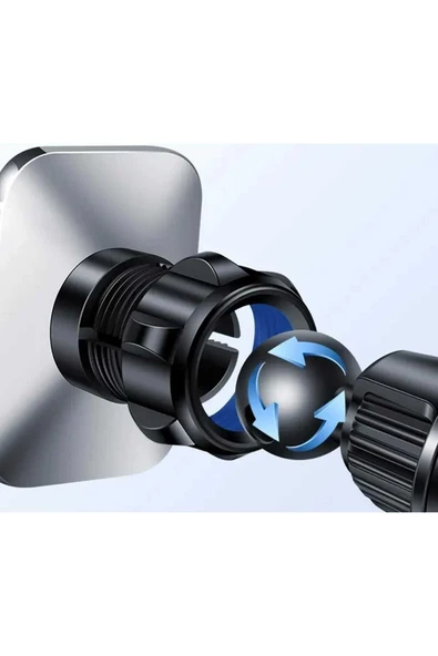 Manyetik Metal Araç Telefon Tutucu – 360° Döner, Güçlü Mıknatıs, Şık Tasarım - 3