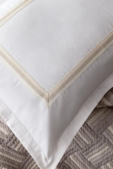 Tek Kişilik Sevilla Bej Yatak Örtüsü Takımı - Resim 4