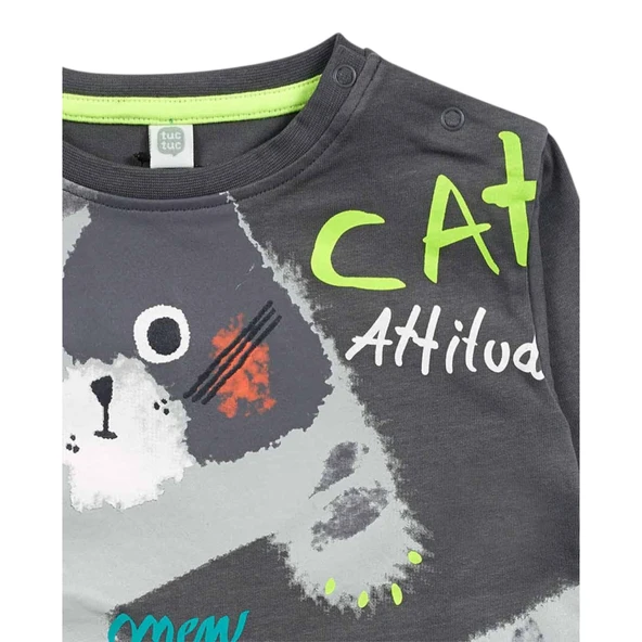 Hayvan Figürlü Erkek Çocuk T-shirt - Resim 5