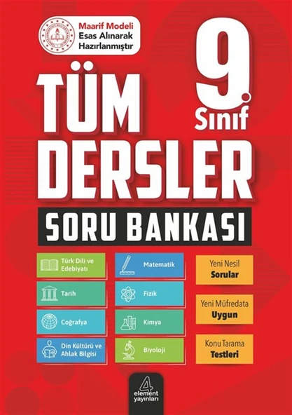 9. Sınıf Tüm Dersler Soru Bankası ürün görseli