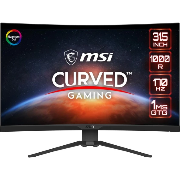 MSI MAG 325CQRF-QD 31.5" 1 ms 2K Curved 170 Hz Oyuncu Monitörü Outlet - 8