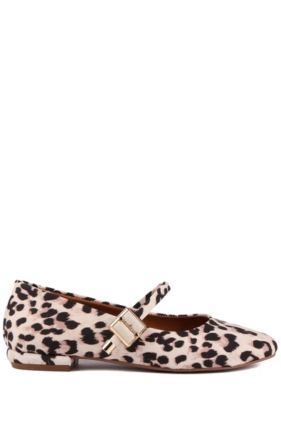 Stato - Bej Renk Leopar Desen Kadın Babet ürün görseli