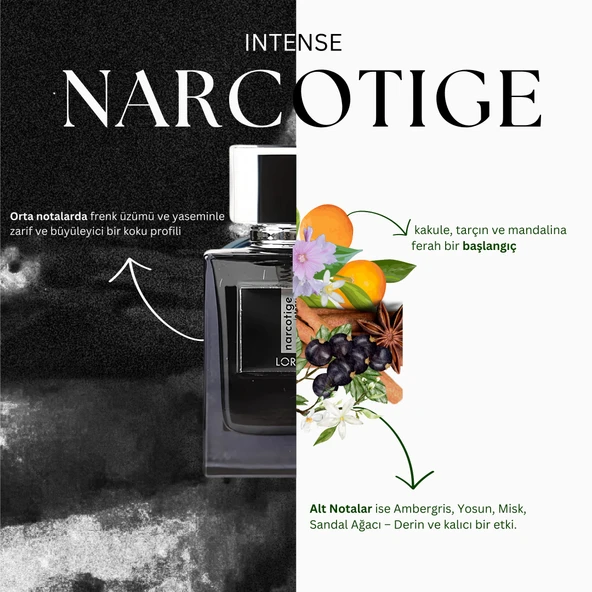 Narcotige Intense EDP Parfüm 55 ML - Resim 2