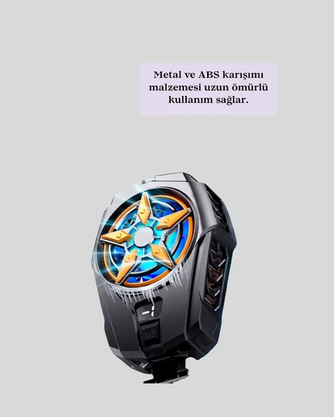 Evrensel Uyumlu Type-C Şarjlı Cep Telefonu Radyatörü - 4