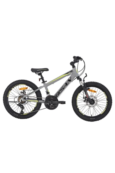 Bisan BİSAN COOPER ÇOCUK BİSİKLETİ 28 CM MD 20 JANT 21 VİTES AÇIK GRİ SİYAH SARI - Resim 2
