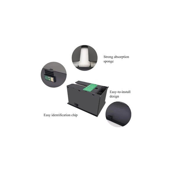 T6711-C13T671100 Çipli Atık Kutusu Epson Workforce WF-3530DTWF, WF-3540DTWF,WF-3620DW,WF-3620WF Uyumlu - Resim 3