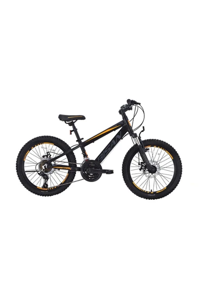 Bisan BİSAN COOPER ÇOCUK BİSİKLETİ 30 CM MD 24 JANT 21 VİTES MAT SİYAH TURUNCU - Resim 3