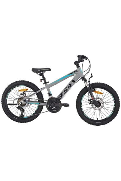 Bisan BİSAN COOPER ÇOCUK BİSİKLETİ 28 CM MD 20 JANT 21 VİTES AÇIK GRİ SİYAH MAVİ ürün görseli 1