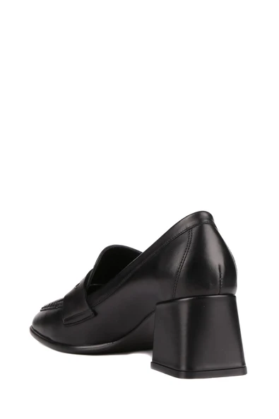 Stato - Siyah Hakiki Deri Kadın Topuklu Ayakkabı 25-5547 - Resim 6