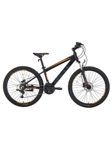 Bisan BİSAN COOPER DAĞ BİSİKLETİ 35 CM HD 26 JANT 21 VİTES MAT SİYAH TURUNCU ürün görseli 1