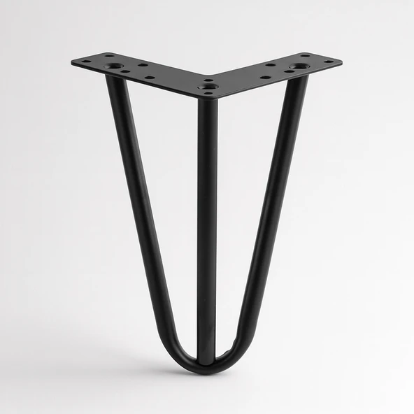 Martı 15 cm Siyah Metal Mobilya Ayağı Üçgen Modern Tasarım Koltuk Sehpa Masa TV Ünitesi Uyumlu ürün görseli