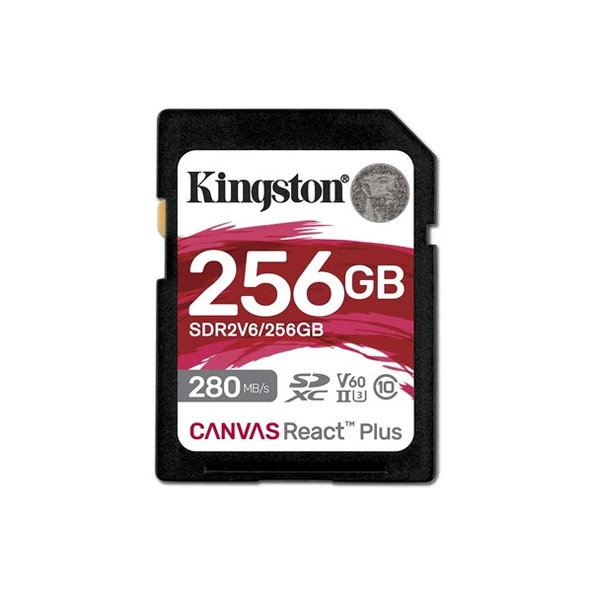 <![CDATA[KINGSTON 256GB React+ SDR2V6/256GB SDXC HAFIZA KARTI]]>