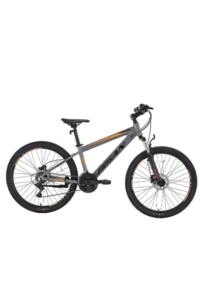 Bisan BİSAN COOPER DAĞ BİSİKLETİ 35 CM MD 26 JANT 21 VİTES FÜME SİYAH TURUNCU ürün görseli 1