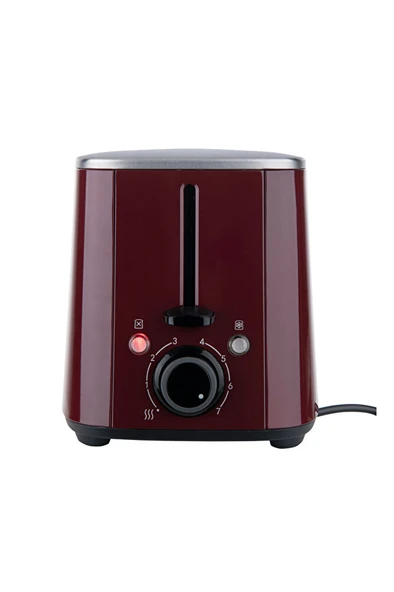 Retro Bordo 2 Dilim Ekmek Kızartma Makinesi - 2