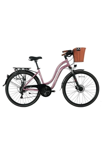 Bisan BİSAN CTX 6300 KADIN ŞEHİR BİSİKLETİ 460H MD 28 JANT 21 VİTES PEMBE MOR ürün görseli 1