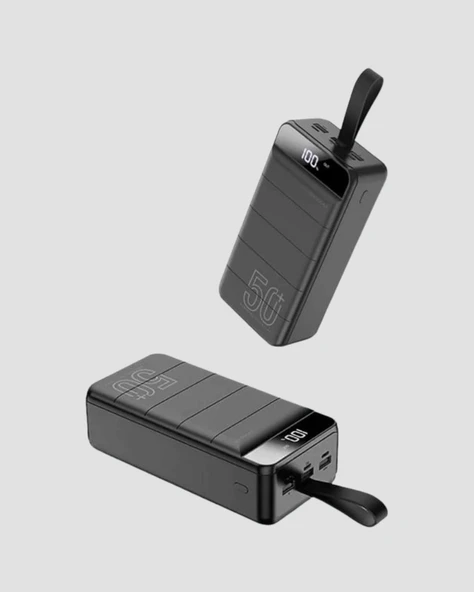 Profesyonel 50.000 mAh Powerbank – Aynı Anda Birden Fazla Cihaz Şarj Eden, Dayanıklı ve Güvenli Taşınabilir Şarj Cihazı - 3