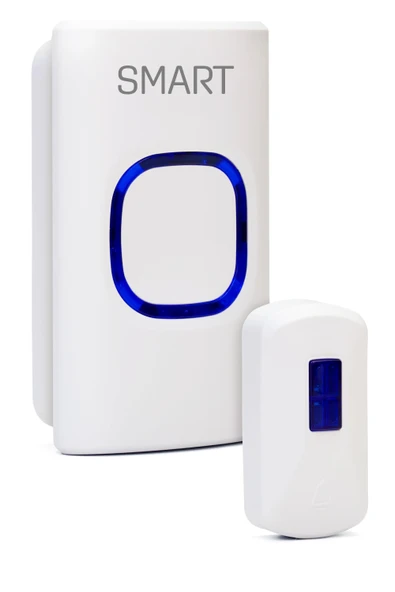 Kablosuz Uzaktan Kumanda Kapı Zili Işıklı Uzun Menzilli Pilli 32 Farklı Melodili Beyaz 9389 - Resim 9