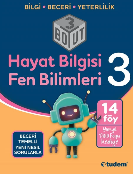 TUDEM YAYINLARI 3. Sınıf Hayat Bilgisi + Fen Bilimleri 3 Boyut ürün görseli