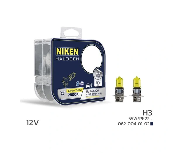 Nıken 125 H3 55w Sarı Işık Ampul Pk22s 2800k Unıversal ürün görseli