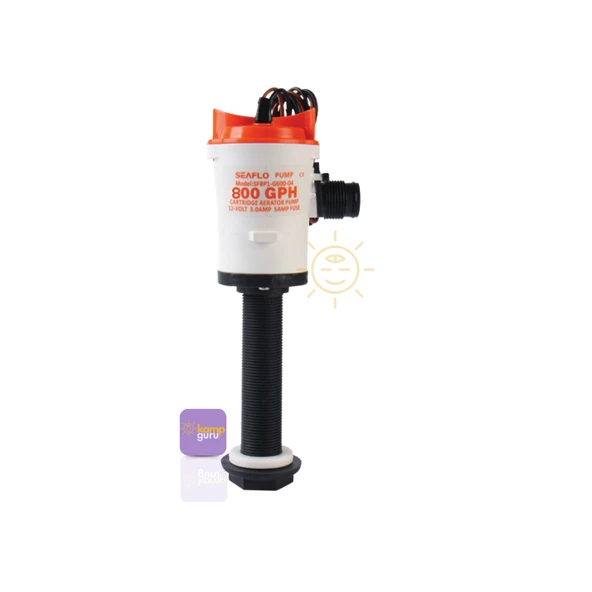 seaflo Livar pompası dikey 12 v 800 gph - Resim 2