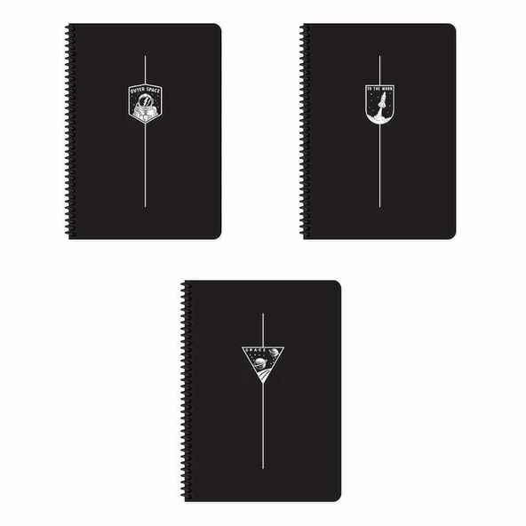 Keskin 321322-99 A4 80 Yp. Kareli Pp Kapak Spiralli Uzay Defter ürün görseli