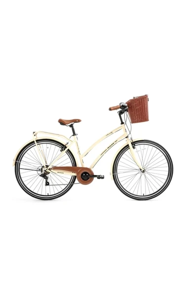 Bisan SERENITY S KADIN ŞEHİR BİSİKLETİ 48CM V 28 JANT 7 VİTES KREM SİYAH ürün görseli 1