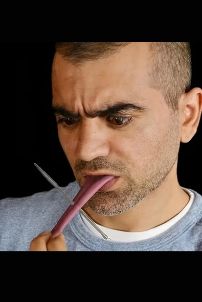 1 adet-Cadılar Bayramı Gerçekçi Dil- Esnek Prank Makyaj Malzemeleri, Parti & Sahne Aksesuarı - Resim 4