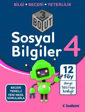 TUDEM YAYINLARI 4.sınıf Sosyal Bilgiler 3 Boyut ürün görseli