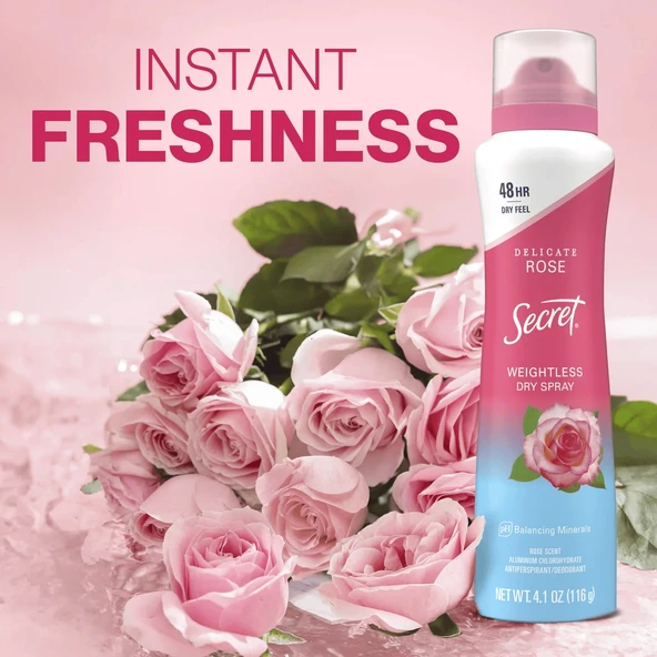 Secret Delicate Rose Deodorant Sprey 116 GR - Resim 5