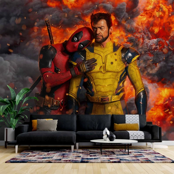 Marvel Deadpool & Wolverine Duvar Kağıdı ürün görseli