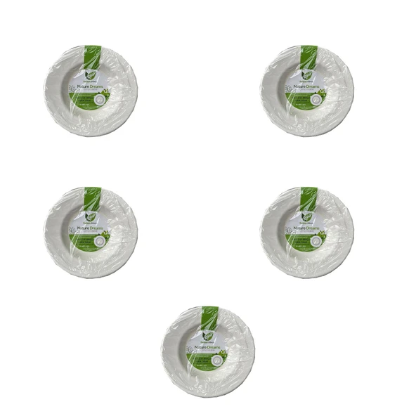 Roll-Up Nature Ekolojik Karton Kağıt Parti Çok Amaçlı Çukur Derin Tabak - 23 Cm. - 125 Adet ürün görseli 1