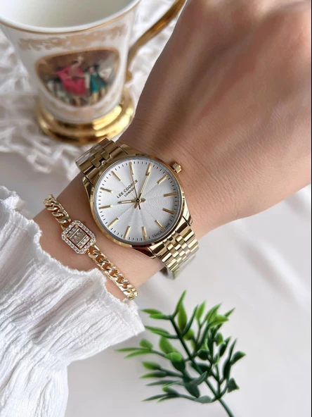 Lee Cooper Çelik Kordonlu 3 Atm Suya Dayanıklı Kadın Kol Saati VS.BLKT.0630 - Resim 2