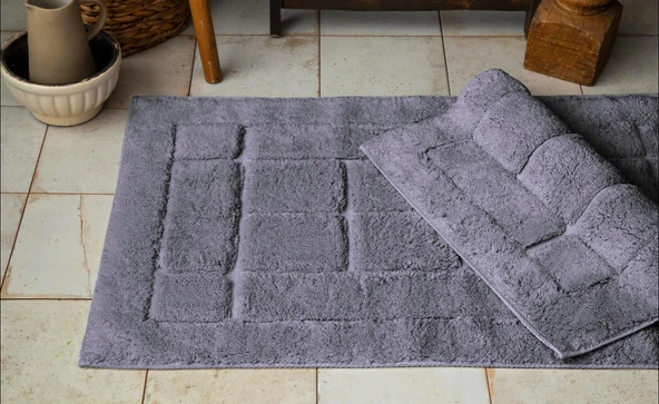 AP 2li Brıcks Antrasit Banyo Paspas ürün görseli 1