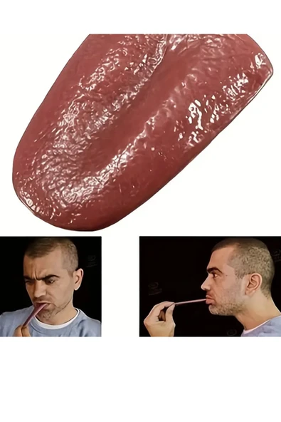 1 adet-Cadılar Bayramı Gerçekçi Dil- Esnek Prank Makyaj Malzemeleri, Parti & Sahne Aksesuarı - Resim 2