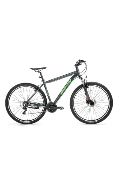 Bisan ATLAS ERKEK DAĞ BİSİKLETİ 43CM HD 26 JANT 21 VİTES PARLAK GRİ YEŞİL ürün görseli 1